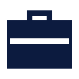 Briefcase icon, Sharp Solid style