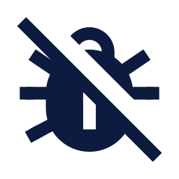 Bug off icon, Sharp Solid style