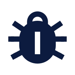 Bug icon, Sharp Solid style