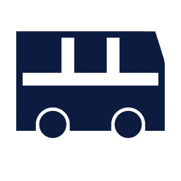 Bus side icon, Sharp Solid style