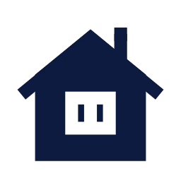 Cabin icon, Sharp Solid style
