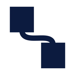 Cable icon, Sharp Solid style