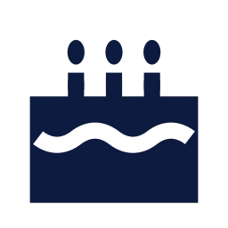 Cake icon, Sharp Solid style