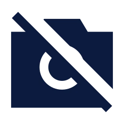 Camera off icon, Sharp Solid style