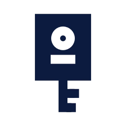 Car key icon, Sharp Solid style