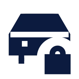 Car lock icon, Sharp Solid style