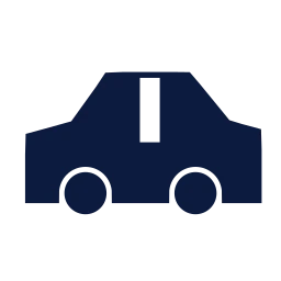 Car side icon, Sharp Solid style