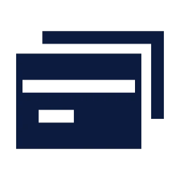 Cards stack icon, Sharp Solid style