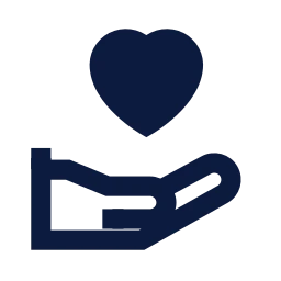 Care icon, Sharp Solid style