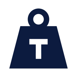 Cargo weight icon, Sharp Solid style