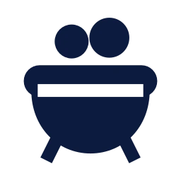 Cauldron icon, Sharp Solid style