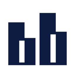 Chart bar grouped icon, Sharp Solid style