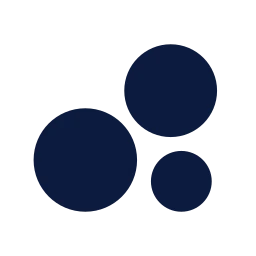 Chart bubble icon, Sharp Solid style