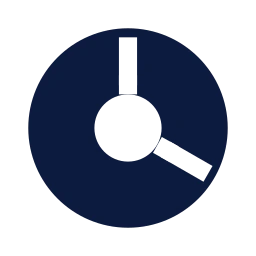 Chart donut icon, Sharp Solid style