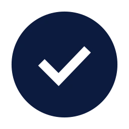 Check circle icon, Sharp Solid style