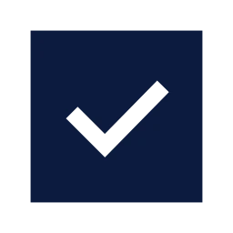 Checkbox icon, Sharp Solid style
