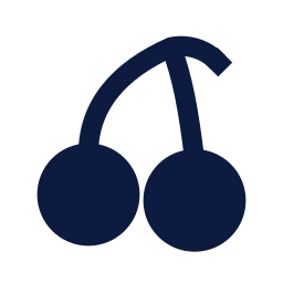 Cherry icon, Sharp Solid style