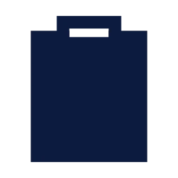 Clipboard icon, Sharp Solid style