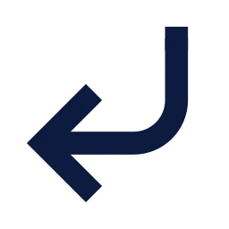Corner down left icon, Sharp Solid style