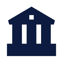 Courthouse icon, Sharp Solid style