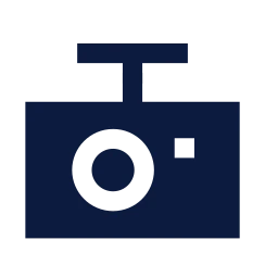 Dashcam icon, Sharp Solid style