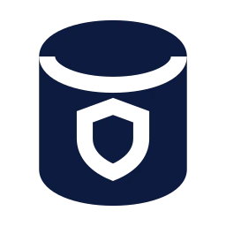 Data protection icon, Sharp Solid style