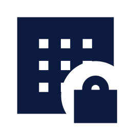 Dataset lock icon, Sharp Solid style