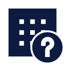 Dataset question icon, Sharp Solid style