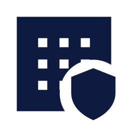Dataset shield icon, Sharp Solid style
