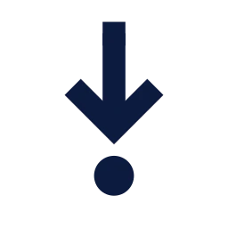 Debug step into icon, Sharp Solid style