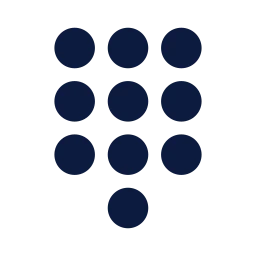 Dialpad icon, Sharp Solid style