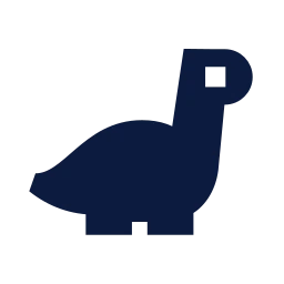 Dinosaur icon, Sharp Solid style