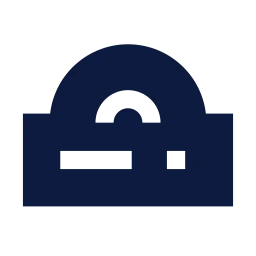 Disc drive icon, Sharp Solid style