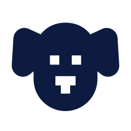 Dog icon, Sharp Solid style