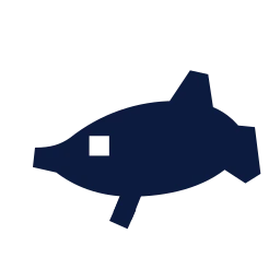 Dolphin icon, Sharp Solid style