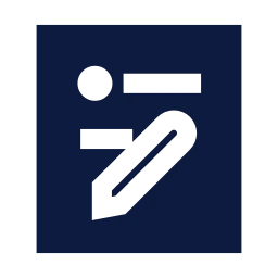 Draft post icon, Sharp Solid style