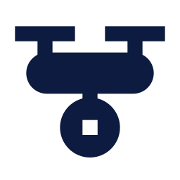 Drone camera icon, Sharp Solid style