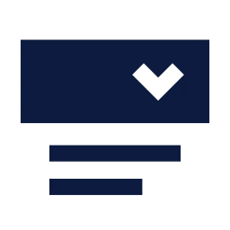 Dropdown icon, Sharp Solid style