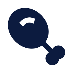 Drumstick icon, Sharp Solid style