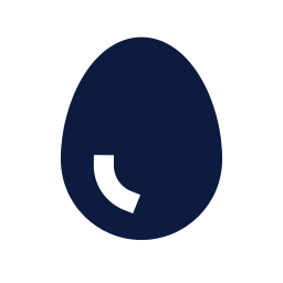 Egg icon, Sharp Solid style