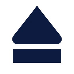 Eject icon, Sharp Solid style