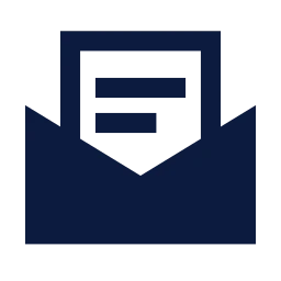 Envelope letter icon, Sharp Solid style