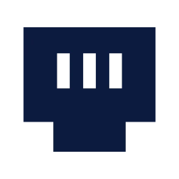 Ethernet icon, Sharp Solid style