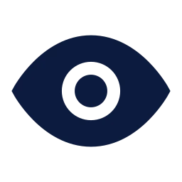 Eye icon, Sharp Solid style