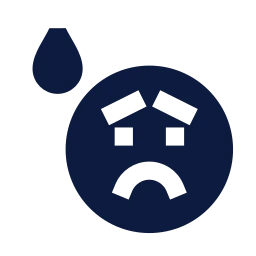 Face anxious icon, Sharp Solid style