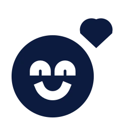 Face hearts icon, Sharp Solid style