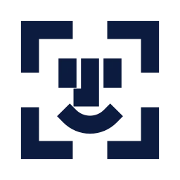 Face id icon, Sharp Solid style