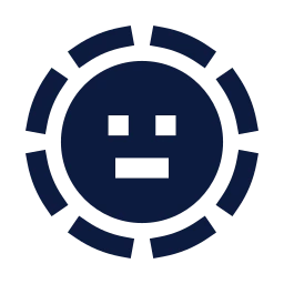 Face invisible icon, Sharp Solid style