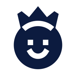 Face king icon, Sharp Solid style
