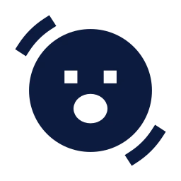 Face shaking icon, Sharp Solid style